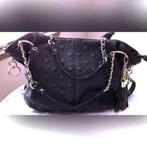 Black Big Buddha Quilted Tote